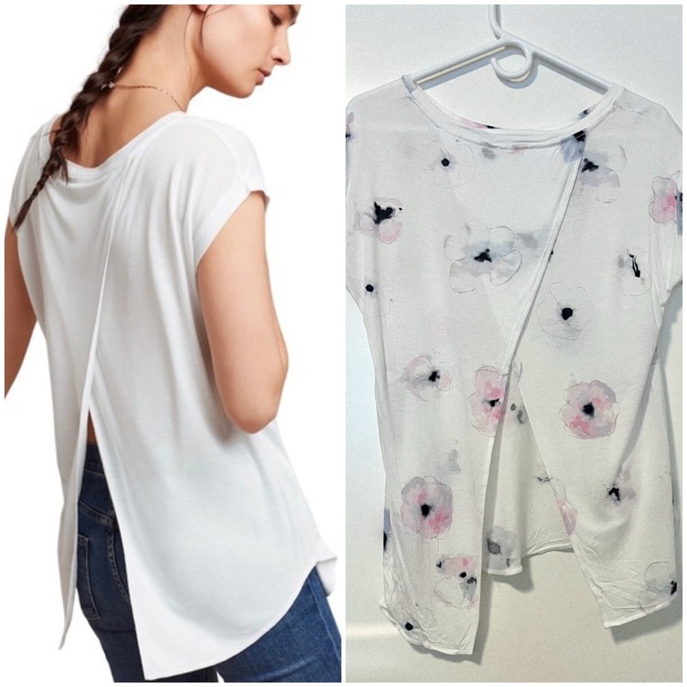 Wilfred Anvers floral open back shirt